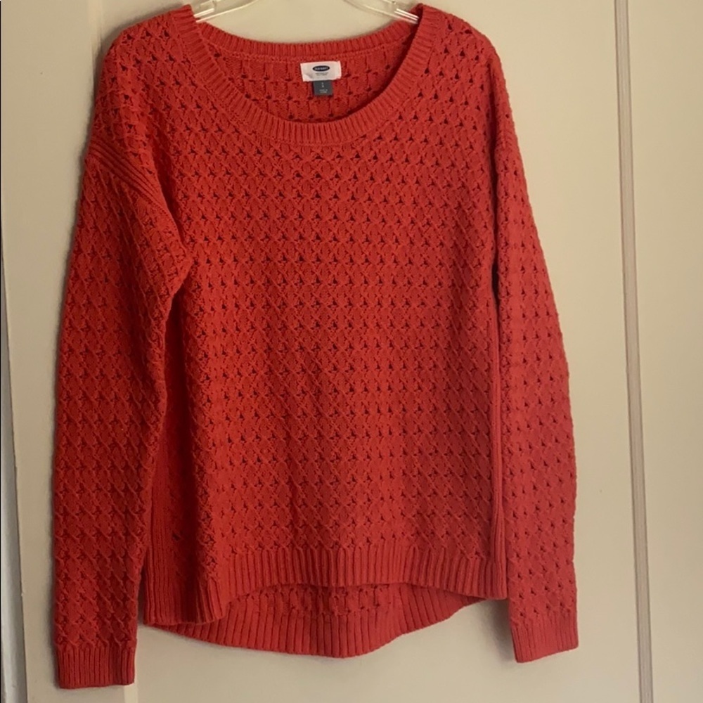 Old navy pink oversized crewneck sweater
